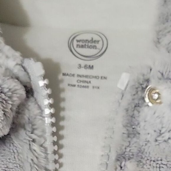 Wonder Nation Infant Hooded Snowsuit With Mitten Cuffs 3-6 Months - Picture 5 of 5